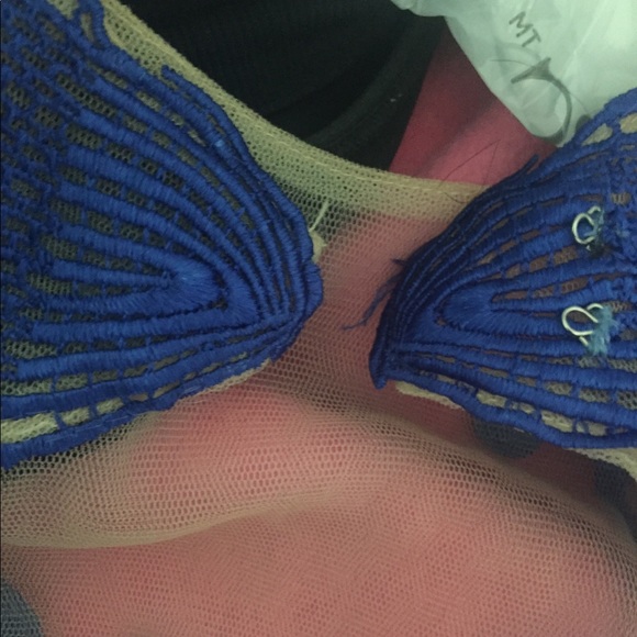 trumpet illusion neck beaded prom dress - Picture 7 of 7